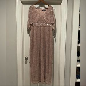R&M Richards Rose Sequin Formal Dress Sz 12 -formal wear, or mother of t…